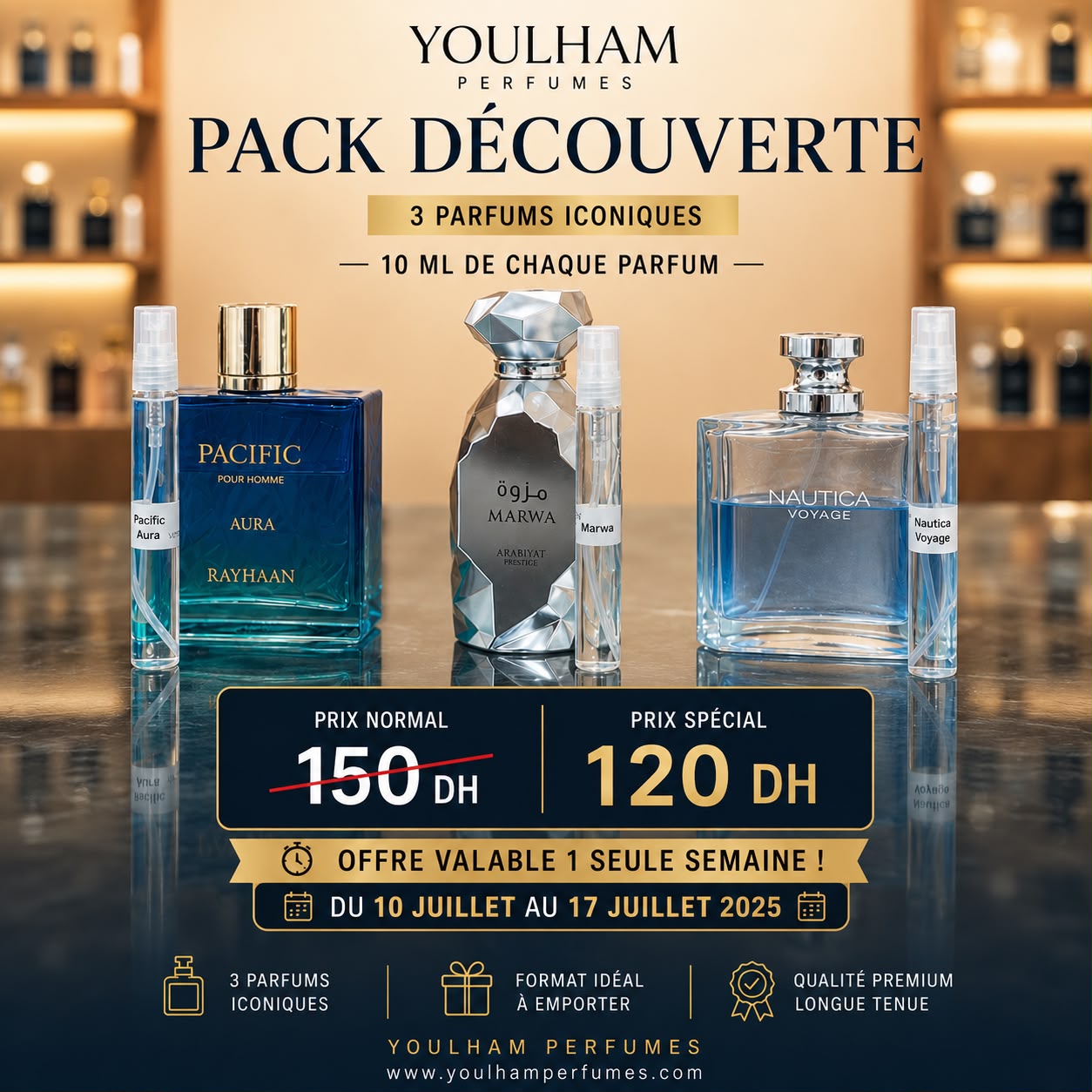 Pack Découverte – 3 Parfums Iconiques (3 × 10 ml)